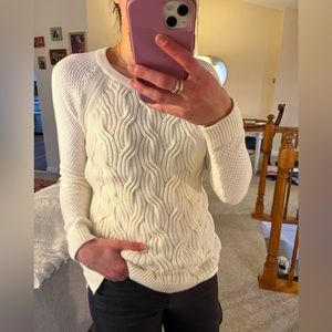 Sonoma Cotton Cable Knit Sweater